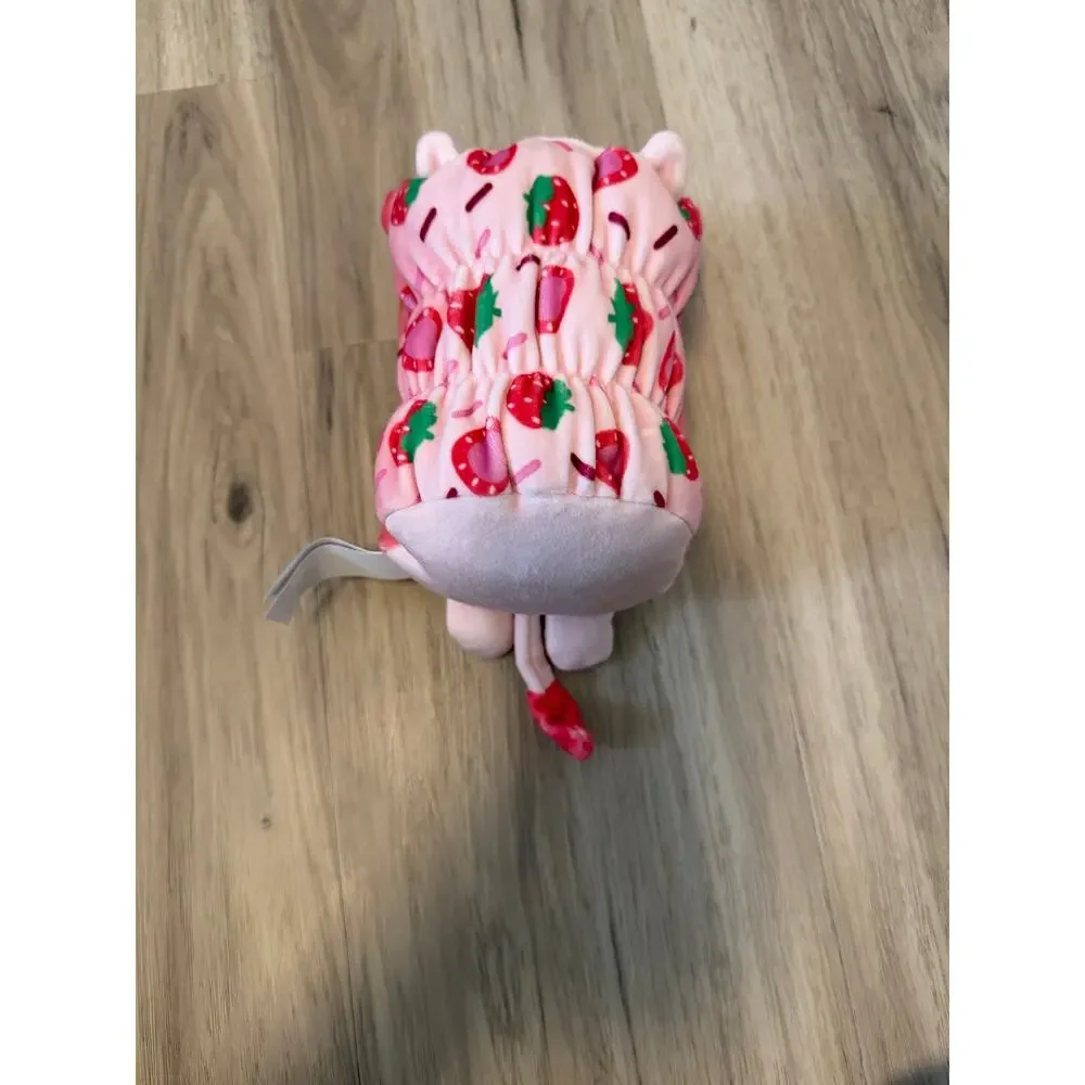 Loaferz Squishy Strawberry Cow Bread Blind Bag Plush Pink Stuffed Animal